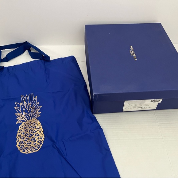 Aquazzurra Pomegranate Suede Platform Sandal - Picture 4 of 4